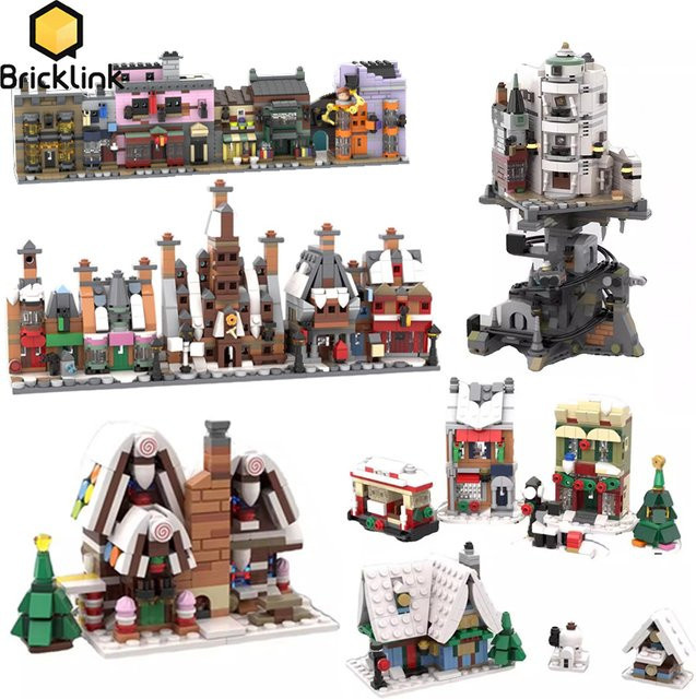 Bricklink Magic Movie Mini Hogsmeaded Village Diagon Alley, Bausteine - Bild 1