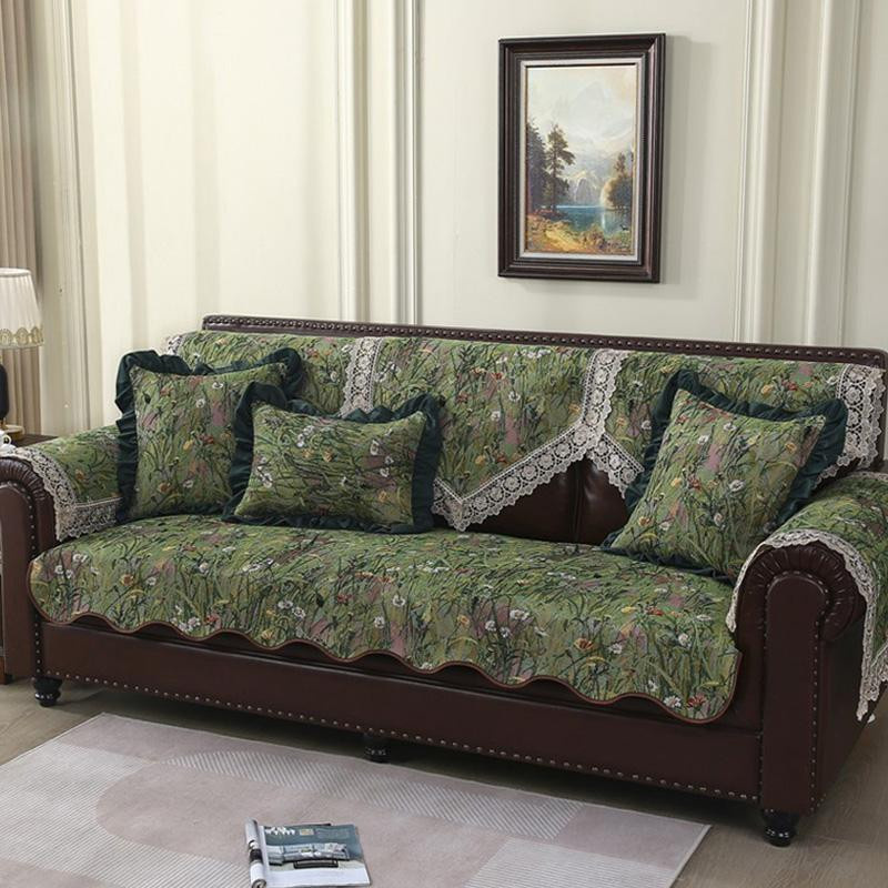 Yiran Furniture Luxus-Sofabezug aus Retro Jacquard Chenille, Anti-Rutsch Sofasitzkissen für Ganzjahresgebrauch, Breite: 60 cm, Breite: 60 cm, Höhe: 60 cm - Bild 3