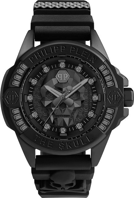 Philipp Plein Armbanduhr, Quarz, Edelstahl, 41 mm, Schwarz, Unisex - Bild 1