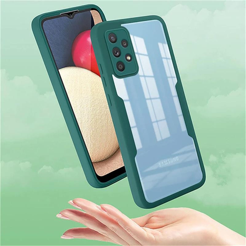 Samsung Galaxy Schutzhülle 360 Ganzkörper Vorder- und Rückseitenschutz Transparent Rosa - Bild 2