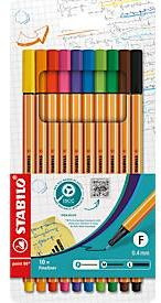 STABILO Fineliner point 88, 10er Pack, Multicolor - Bild 1
