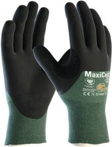ATG Schnittschutzhandschuh MaxiCut Oil in Grün und Schwarz, Größe 7, mit Nitrilbeschichtung nach EN 388 - Bild 1
