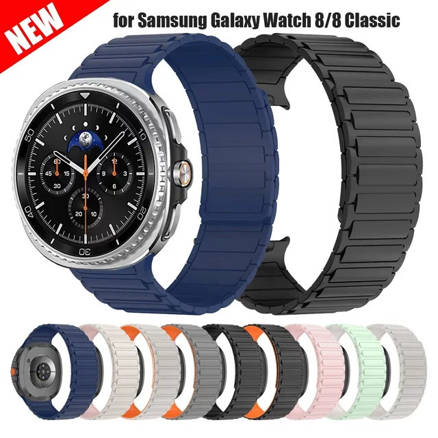 Samsung Galaxy Watch 8 Sport Silikonarmband, Schwarz - Bild 1