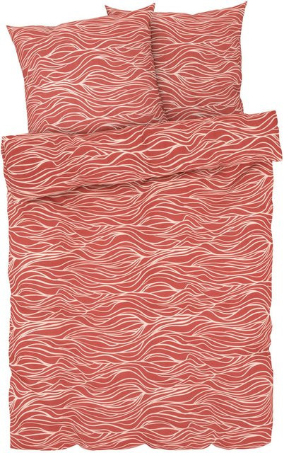 BARBARA BECKER Renforcé-Bettwäsche aus Baumwolle in Rot/Mehrfarbig mit Reißverschluss, B/H: 200 x 220 cm, inklusive 2 Kopfkissenbezügen (80 x 80 cm) - Bild 1