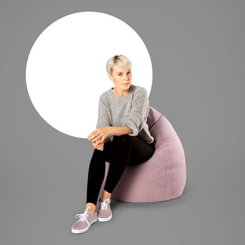 Sitting Point Sitzsack Alfa XL, Rosa, B/H: 70 x 110 cm - Bild 3