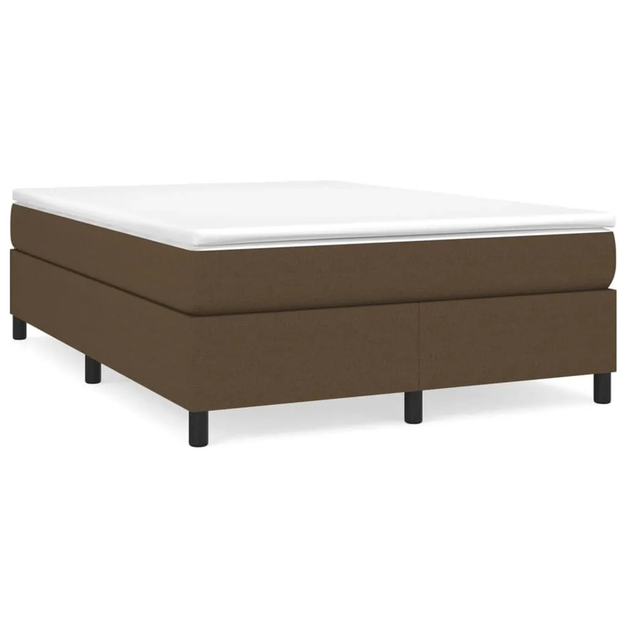 vidaXL Boxspringbett aus Stoff in Braun, B/T/H: 140 x 200 x 35 cm - Bild 2