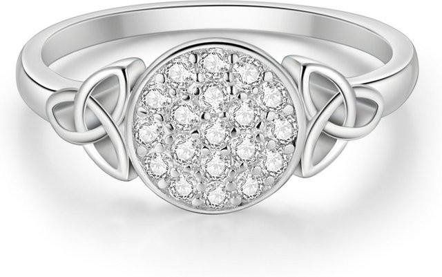 Parmuz Ring 925 Silber, keltischer Knoten, Damen, Mädchen - Bild 1