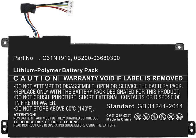 CoreParts Akku für Asus Notebook MBXAS-BA0312, Schwarz - Bild 1