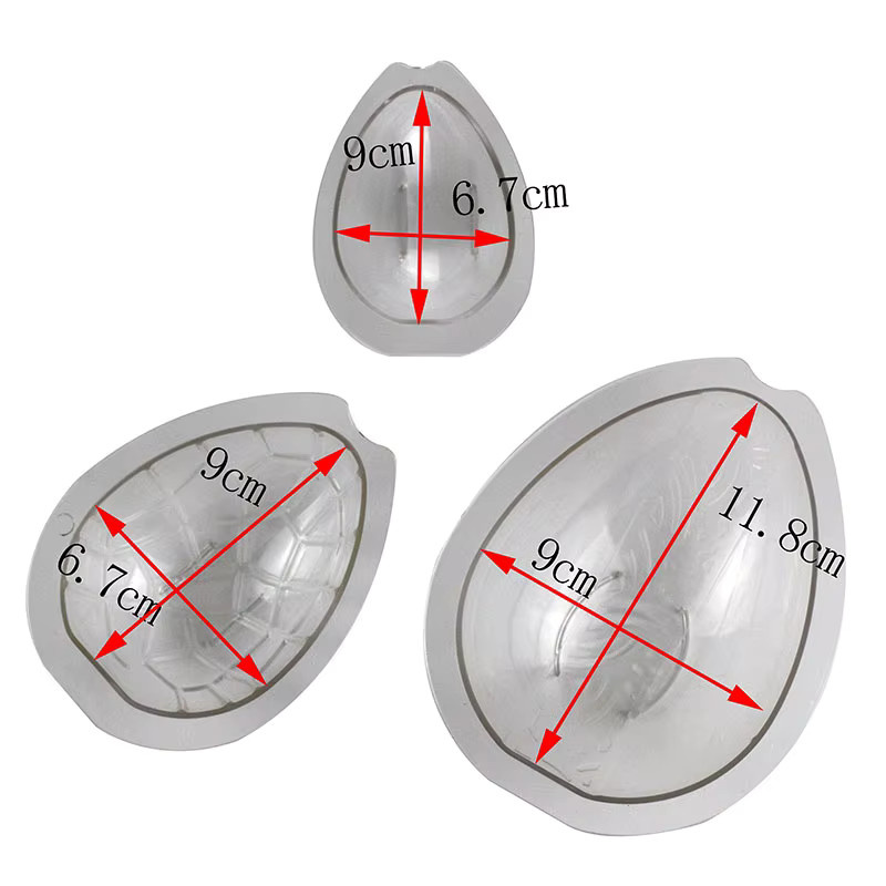 Ovale Schokoladenform für Ostereier aus Polycarbonat zum Backen und Dekorieren - Bild 1