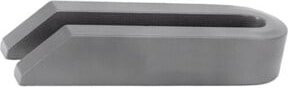 AMF Gabelspanneisen DIN 6315B abgeschrägt, Nut 26 mm, Länge 200 mm, grau - Bild 1