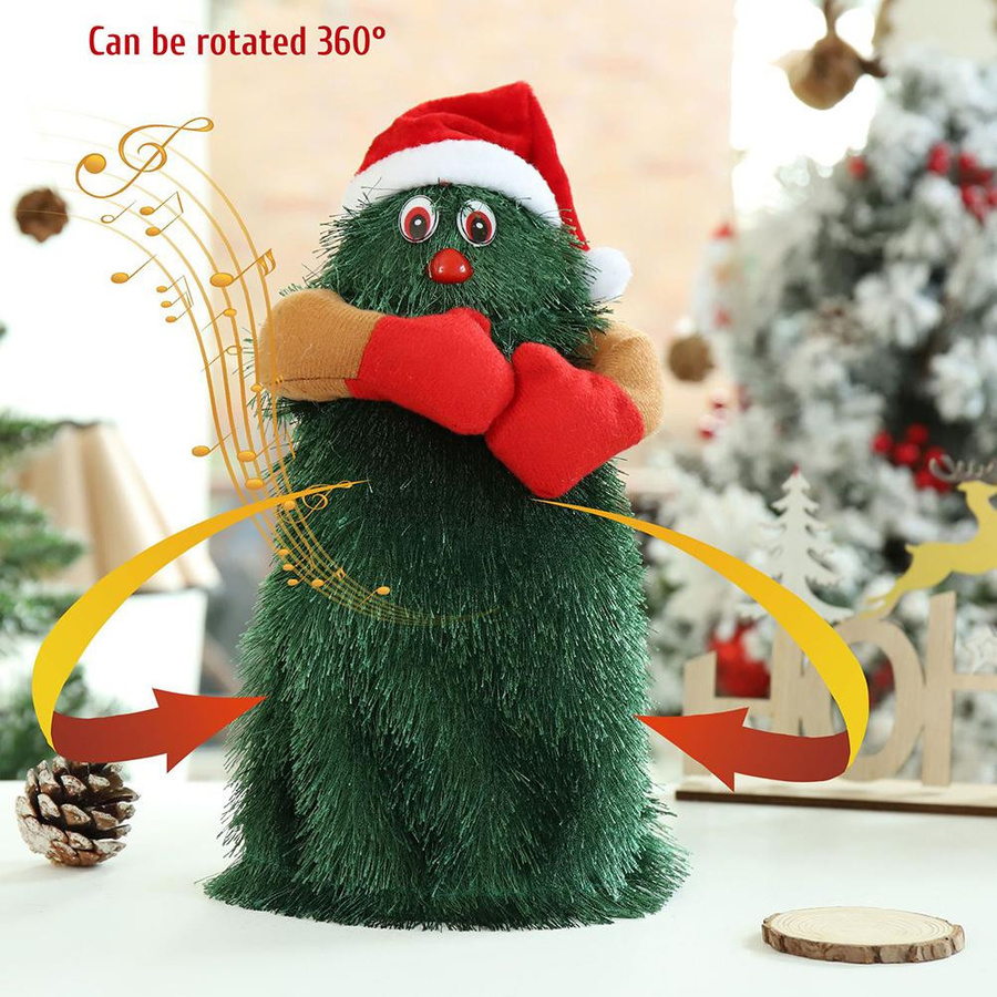 TOMTOP JMS Elektrischer Weihnachtsbaum rotierendes Musikspielzeug ab 3 Jahren - Bild 4