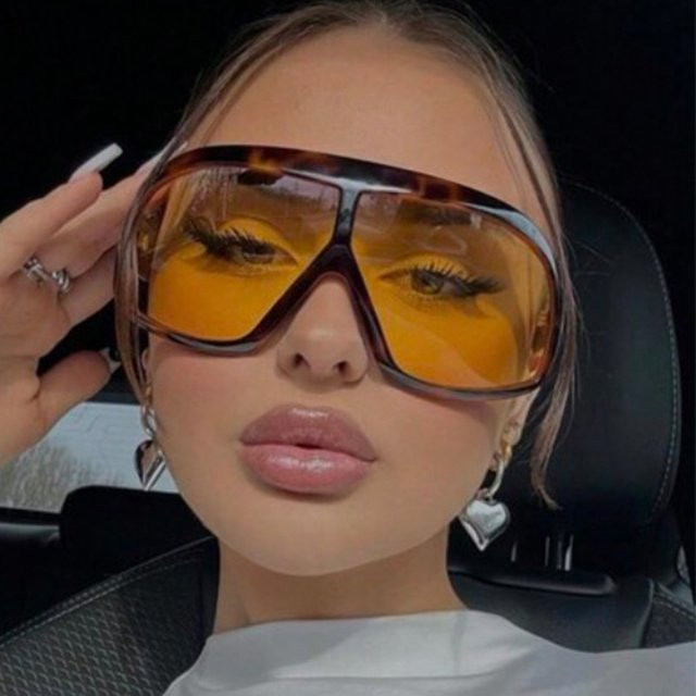 RMM Sonnenbrille Aviator, Vollrand, Kunststoff, Unisex, Schwarz, Braun - Bild 1