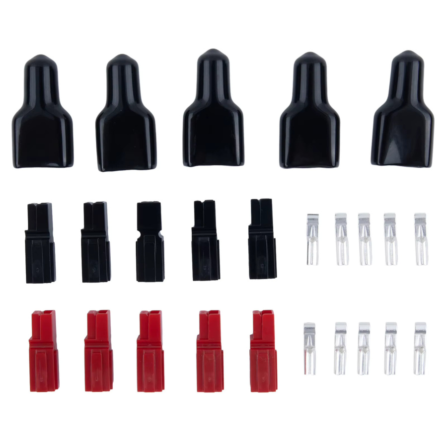 BAJEAL 5 Paar 30-AMP-Stecker mit schwarzen PVC-Staubschutzhüllen aus Gummi für elektrische Geräte, 600-V-Stecker und Anschlusshülsen, Schwarz - Bild 3