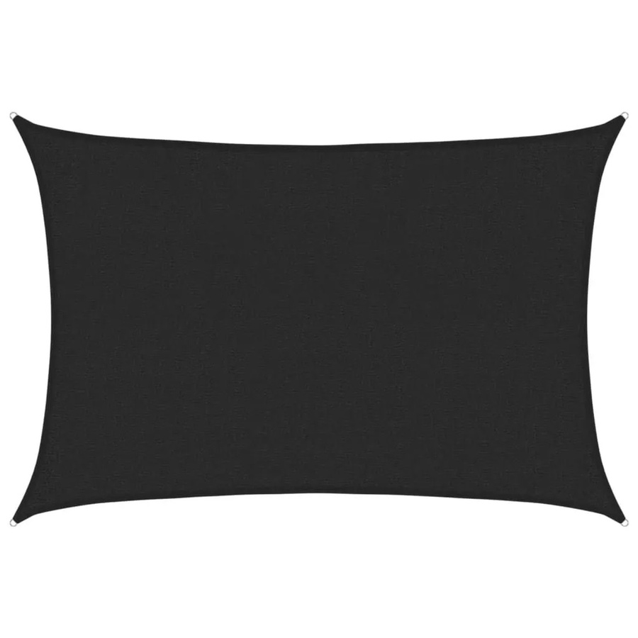 Furnicato Sonnensegel aus HDPE in Schwarz mit 90% UV-Schutz, B x B: 2 x 3 m - Bild 2