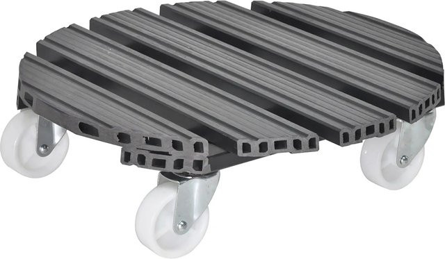 Wagner System Multiroller GreenHome Kübelroller aus WPC in Anthrazit Durchmesser: 38 cm - Bild 1