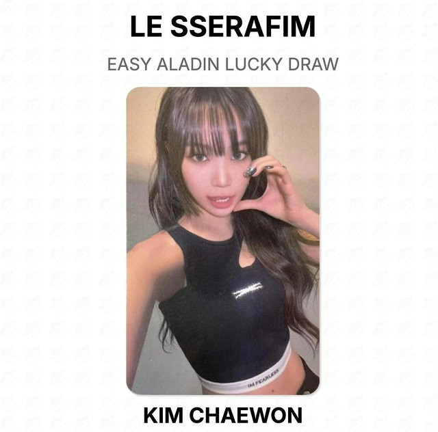 LE SSERAFIM Kim Chaewon, Fotokarte, Einzelfigur, Pappe / Karton, Bunt / Mehrfarbig - Bild 1