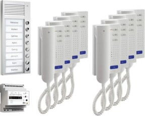 TCS Tür Control Paketlösung AP 8WE PPA08-EN/02 Audio-Intercom in Weiß - Bild 1