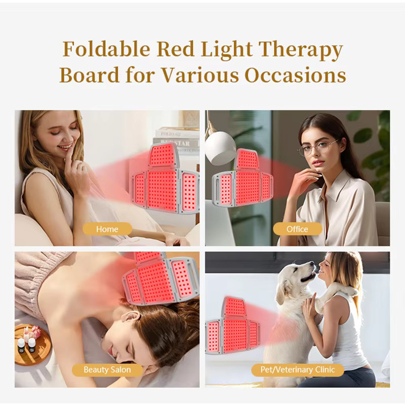 iKeener Rotlichttherapie-Panel, 312 Stück, 630nm 660nm 880nm, faltbar - Bild 5