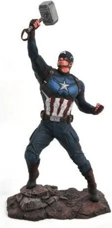 Marvel Gallery Captain America Mjolnir Endgame Figur, mehrfarbig, Höhe: 23 cm - Bild 1