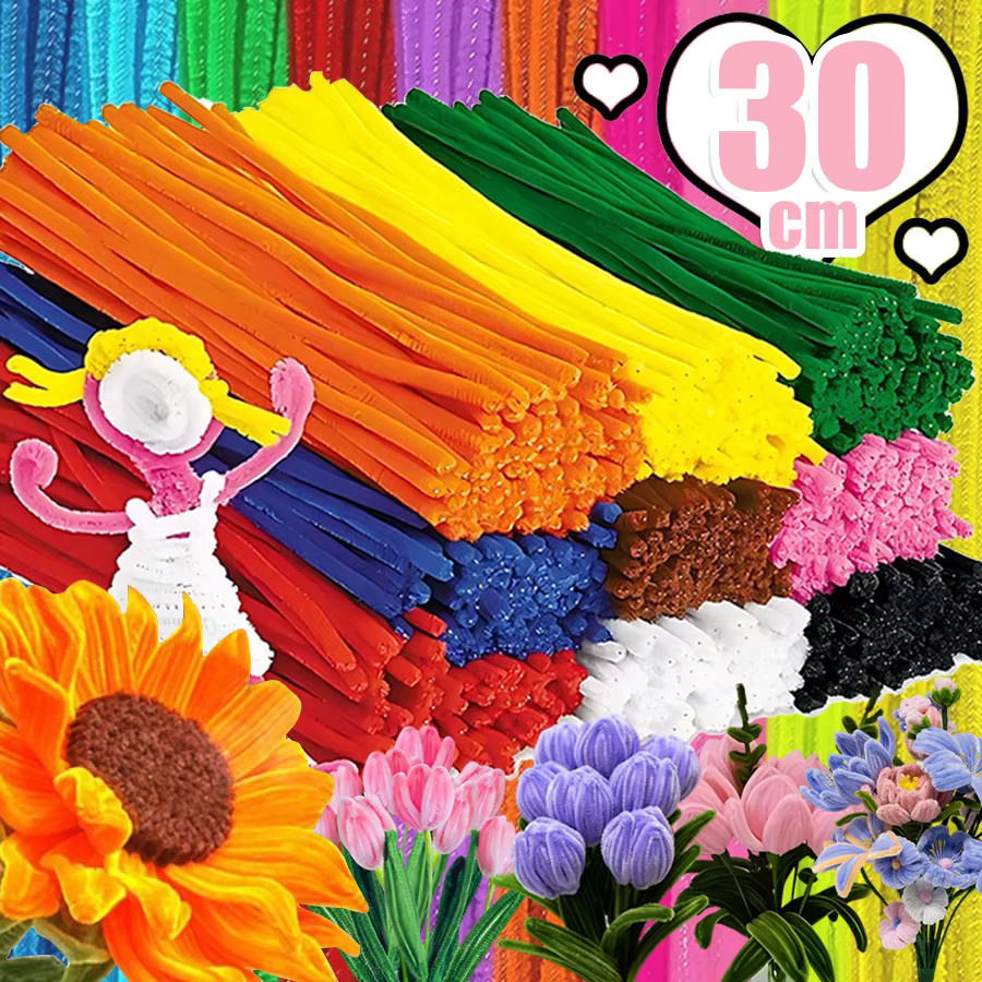 Mehrfarbige weiche Filzstäbchen für DIY-Projekte, Nähen und Scrapbooking, Länge: 30 cm - Bild 2