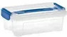 Tontarelli Combi Box Aufbewahrungsbox mit Griff, transparent/blau, 2,5 l - Bild 1