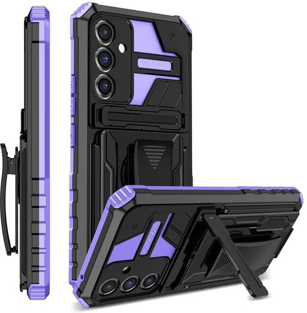 Rüstungsgehäuse mit Gürtelclip und Ständer für Samsung Galaxy A-Serie in Purple - Bild 1