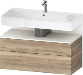 Duravit Waschtischunterschrank Qatego in Weiß, B/T/H: 99 x 47 x 59 cm - Bild 1
