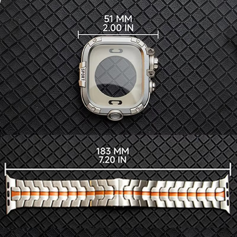 CHIICSMART Uhrenarmband Edelstahl, Glas+PC-Gehäuse, Unisex - Bild 2