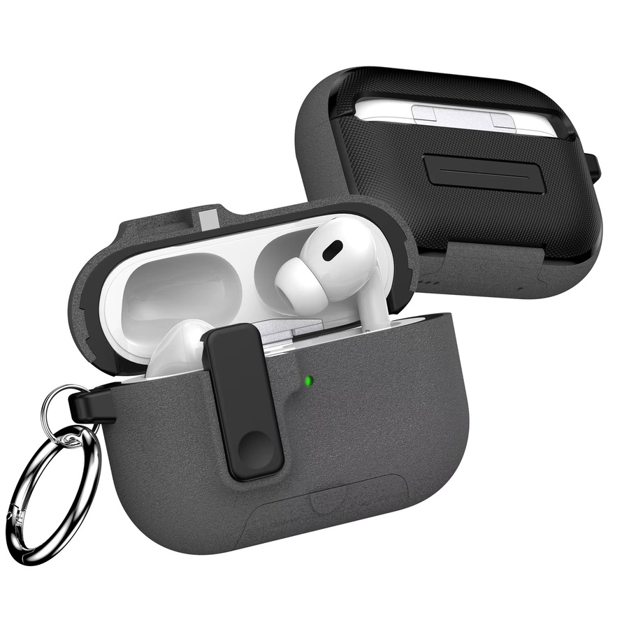 Apple AirPods Pro 3 Schutzhülle mit Reinigungsset und Schlüsselanhänger in Pink - Bild 4