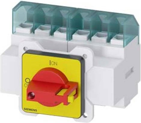 Siemens Lasttrennschalter 6polig 25A 690 V/AC Rot Gelb 16mm² 3LD21223VK13 - Bild 1