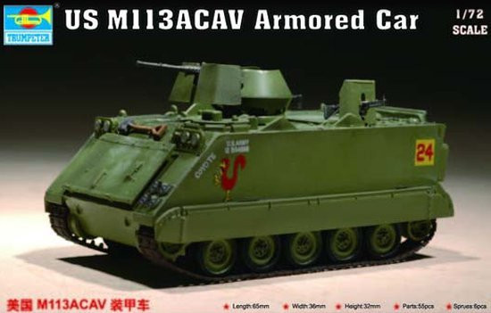 USM M 113 ACAV Armored Car, Fahrzeug, 1:72, Grün - Bild 1