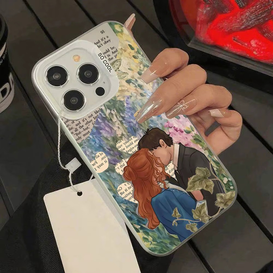 A-Anne Handyhülle für iPhone 11 bis iPhone 17 Pro Max Plus, stoßfeste Rückseite, Farbe: Silber/Mehrfarbig - Bild 5