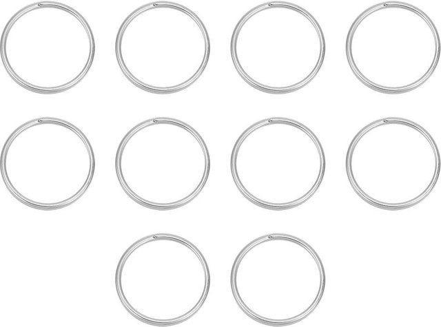 Wosawe Schlüssel Halter Split Ringe, Edelstahl, 22mm, Weiß, Unisex - Bild 1
