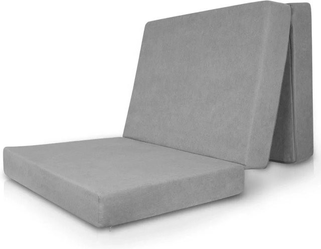 Beautissu VS95 Visco Klappmatratze Grau B/T/H: 201 x 120 x 14 cm - Bild 1
