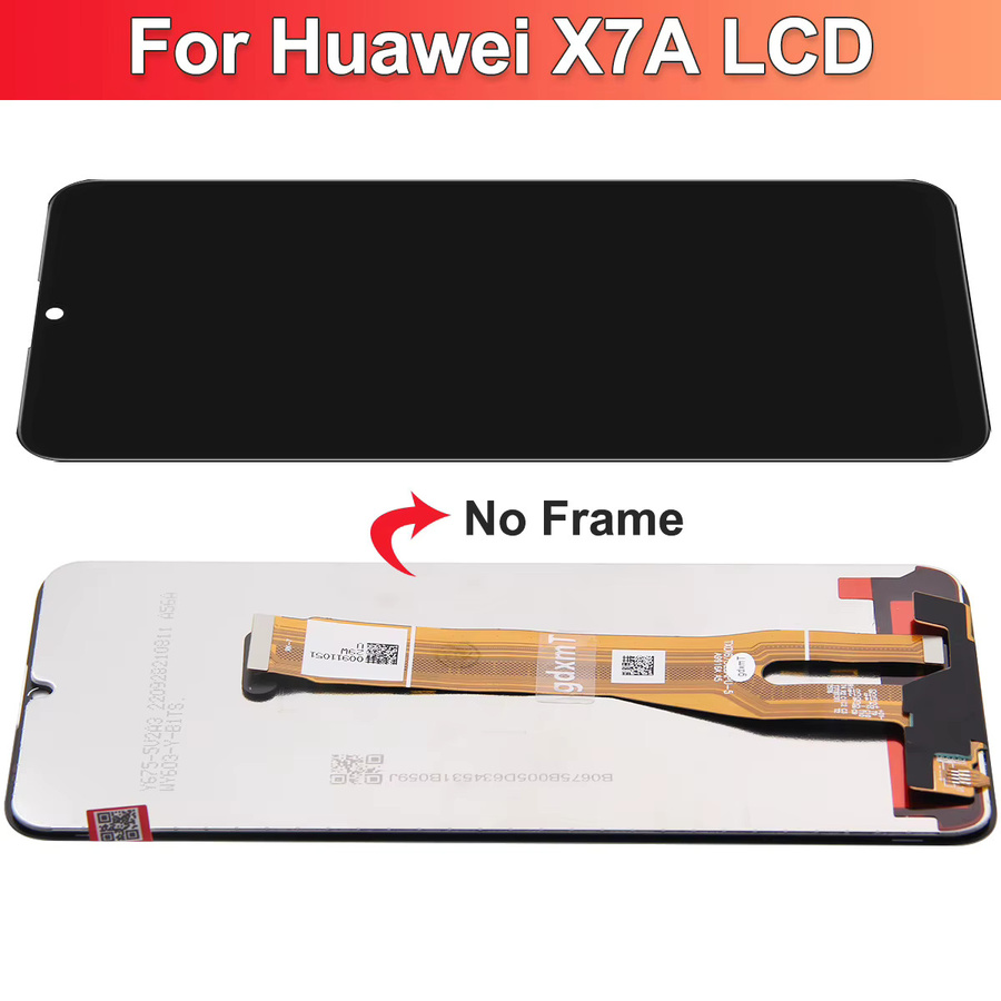 Honor X7A LCD Display mit Touchscreen Digitizer Panel und Rahmen Ersatz in Schwarz - Bild 2