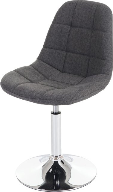 MCW Esszimmerstuhl A60 Drehstuhl im Retro 50er Jahre Design, Stoff Hellgrau mit Chromfuß, B/T/H: 46 x 47 x 84 cm - Bild 1