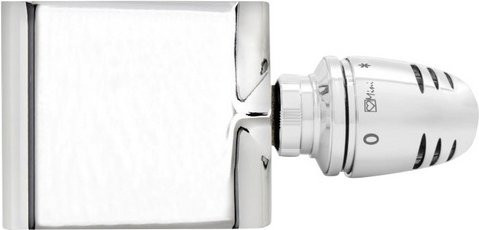 XIMAX Mittenanschlussgarnitur mit Thermostatkopf in Chrom und Silber, B/H/L: 25 x 42,5 x 106 mm - Bild 1