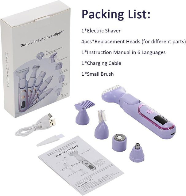Binchi Health Technology 5 in 1 Elektrorasierer, weiß - Bild 1