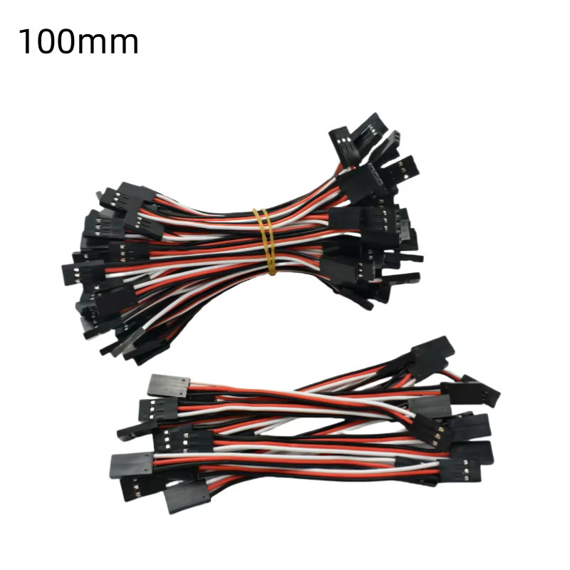 10er Set Z-SEN Servo Verlängerungskabel mit JR Stecker für Flight Control Linien in den Längen 100 mm, 150 mm, 200 mm, 300 mm und 500 mm - Bild 2