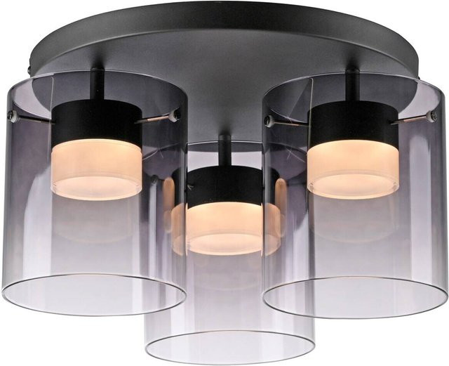 Just Light Deckenleuchte Elio LED Pendelleuchte schwarz dimmbar mit Touch-Funktion - Bild 1