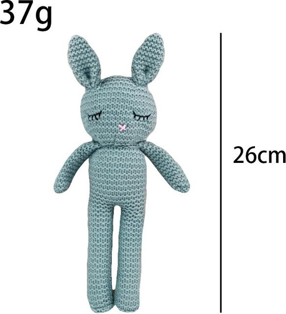 Binchi Fitness Tier-Serie Strickhase Fuchs Bär Hund, Stoffpuppe, ab 14 Jahren - Bild 1