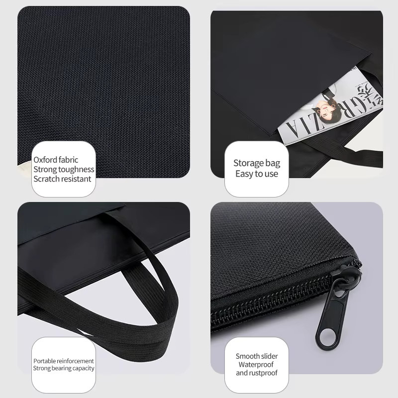 AngelMark Wasserfeste Malbretttasche aus Oxford-Stoff in Schwarz für Künstler und Studenten - Bild 3