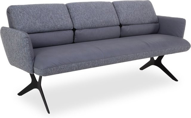 Sitzbank MONDO TESORO in Grau mit Microfaser und Polyacryl, B/H/T: 114 x 54 x 56 cm - Bild 1
