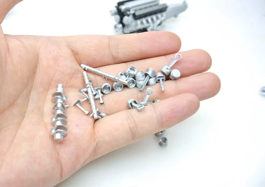 VWHUVW Motorsatz V8 V12 Zylinderblock Kolben 1/18 Harzmaterial - Bild 3