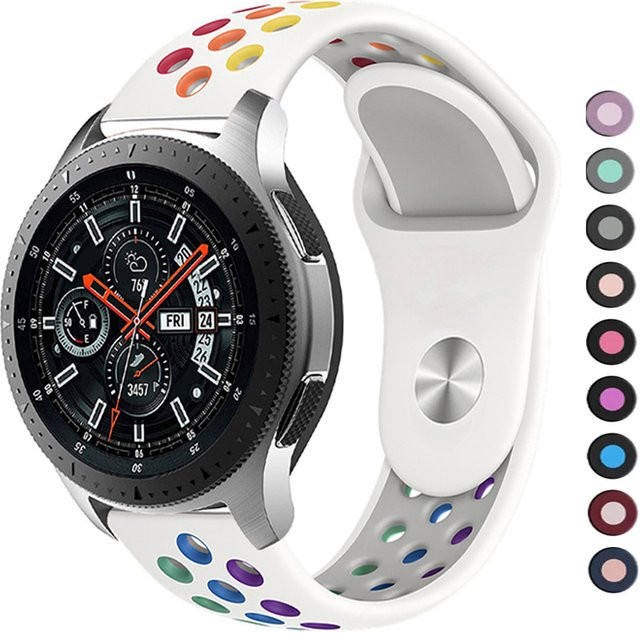 Uhrenarmband Silikon, Weiß, Unisex - Bild 1