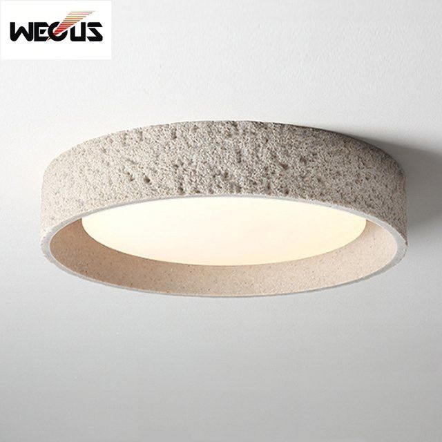Nordische Deckenleuchte im Wabi-Sabi-Stil von wecus für dein Schlafzimmer in modernem japanischem Design - Bild 1