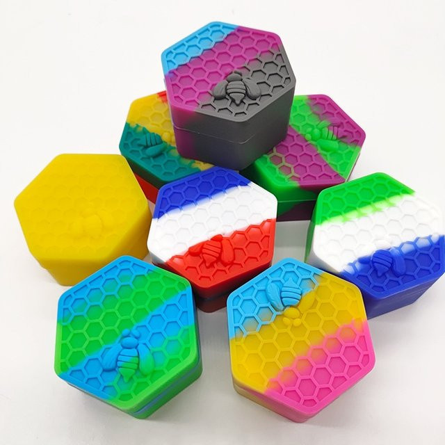 HCKOON Silikon Mehrzweck-Aufbewahrungsboxen mit Deckel, Mini Runde Pillendosen und Creme-Halter, Multicolour, 5/26ml - Bild 1