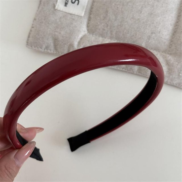 Stirnband PU-Leder, grau, Damen, Mädchen - Bild 1