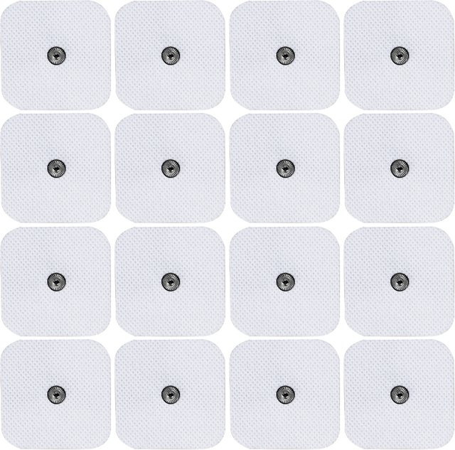 Selbstklebende Elektrodenpads von Raiuleko in Weiß für TENS-Akupunktur-Massage und Digital Pulse Muskelstimulatoren - Bild 1
