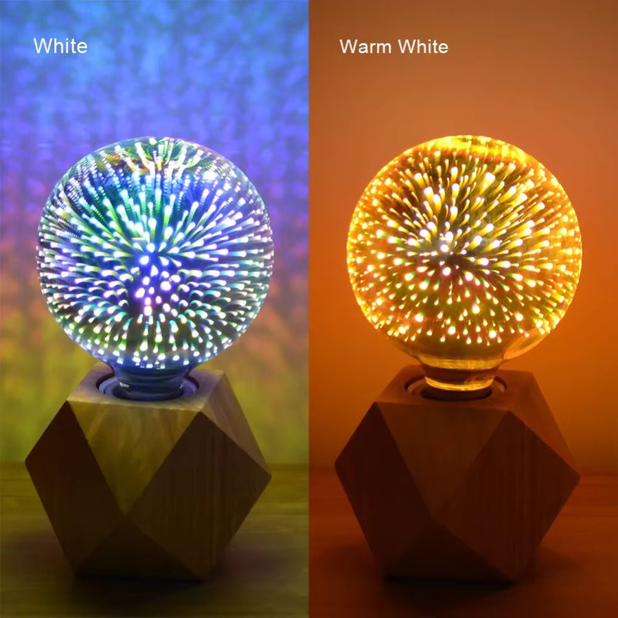 Guillermo 3D LED Tischlampe mit buntem Feuerwerkseffekt in Multicolor - Bild 2